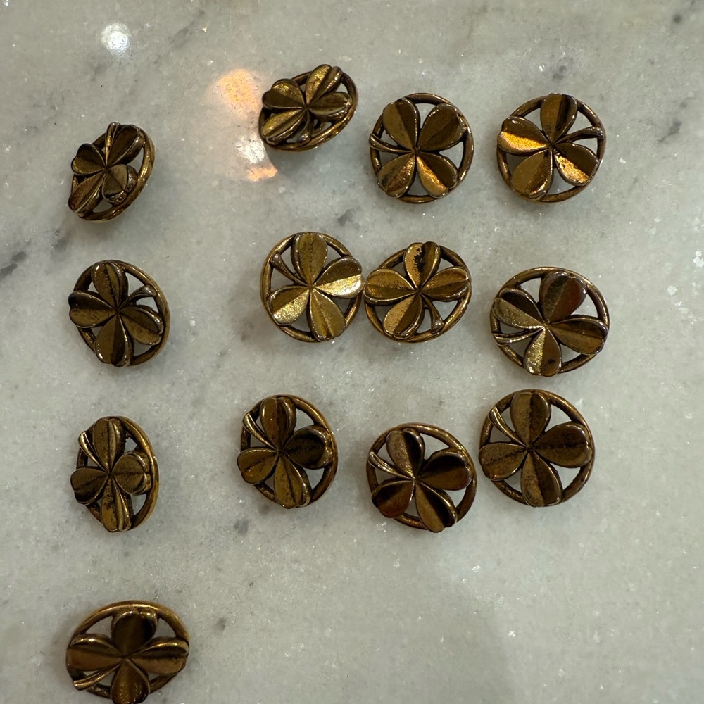 Authentic  vintage CHANEL Gold tone Buttons
